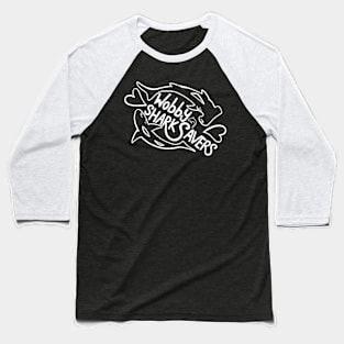 Wobby White Outline Baseball T-Shirt